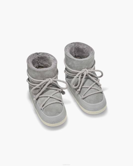 INUIKII Women Light Grey Classic Boot Footwear B8TL122