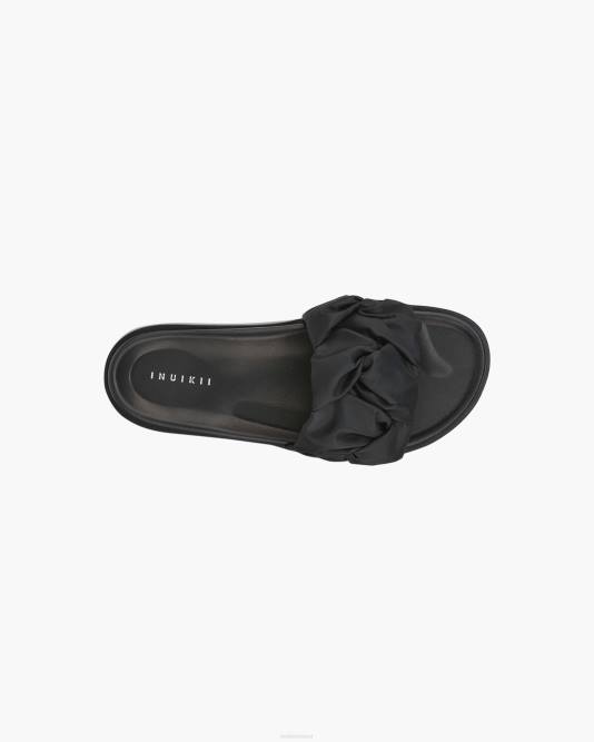 INUIKII Women Black Fjord Flower Footwear B8TL69