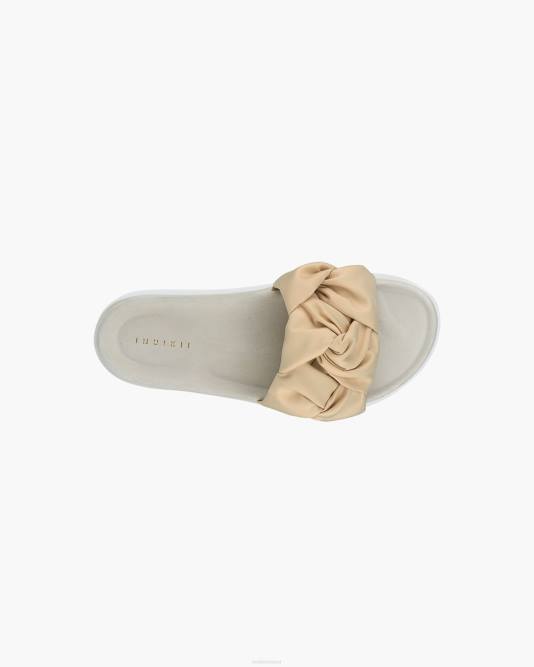 INUIKII Women Cream Fjord Flower Platform Footwear B8TL72