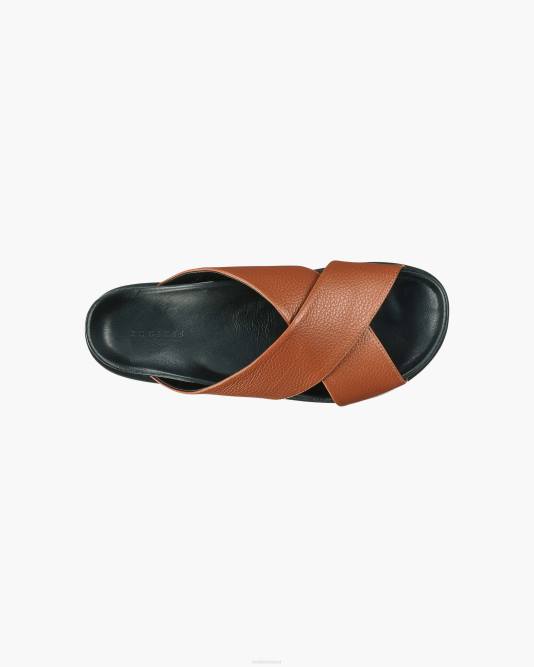 INUIKII Men Brown Crossed Footwear B8TL346