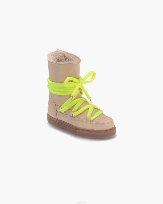 INUIKII Kids Beige Grape High Footwear B8TL402