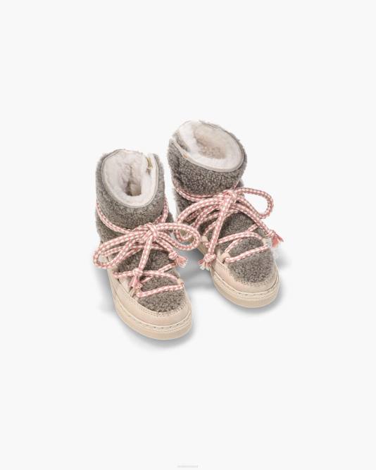 INUIKII Kids Taupe Curly Footwear B8TL397