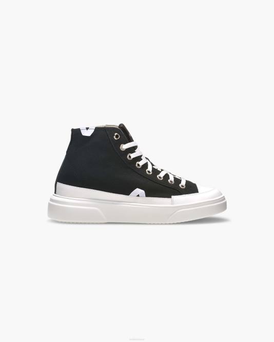 INUIKII Men Black Canvas Lex High Footwear B8TL331