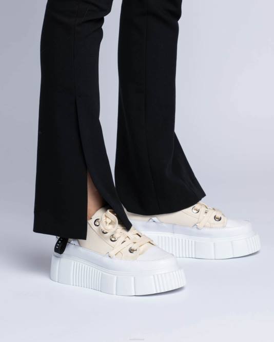 INUIKII Women Beige Matilda Canvas Low 23 Footwear B8TL45