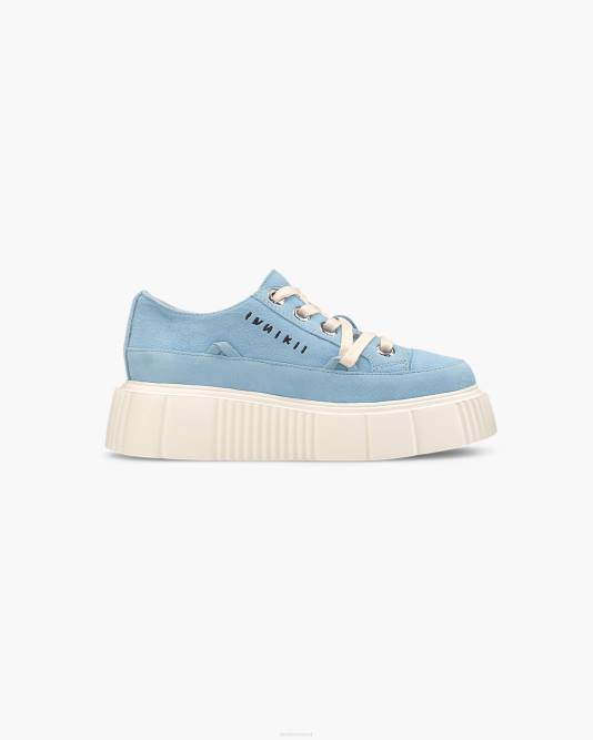 INUIKII Women Blue Matilda Suede Low Footwear B8TL54