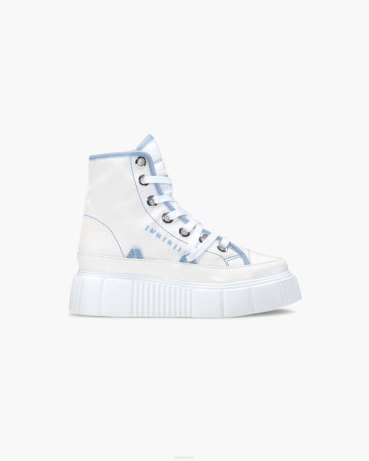 INUIKII Women White / Blue Matilda Canvas Bicolor Footwear B8TL30