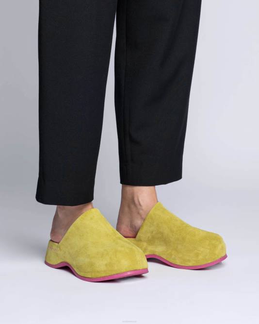 INUIKII Women Olive Green Sabot Venezia Footwear B8TL63