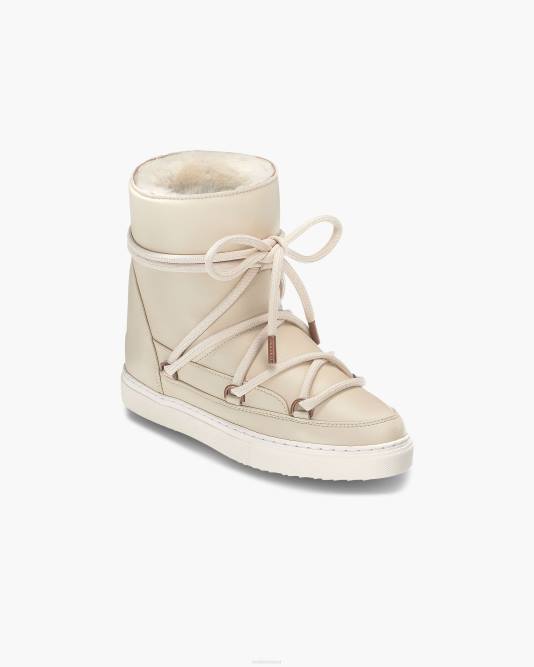 INUIKII Women Cream Nappa Wedge Footwear B8TL228