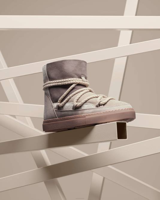 INUIKII Women Beige Patchwork Footwear B8TL232