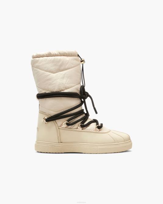 INUIKII Women Beige Technical Classic High Footwear B8TL249