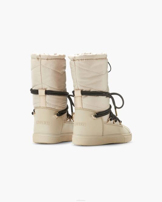 INUIKII Women Beige Technical Classic High Footwear B8TL249