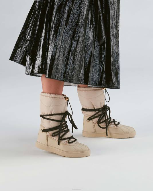 INUIKII Women Beige Technical Classic High Footwear B8TL249