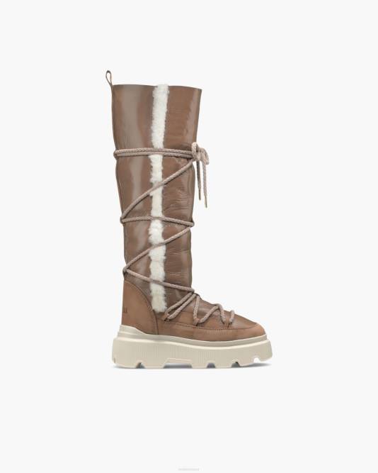 INUIKII Women Brown Endurance Cozy High Footwear B8TL176