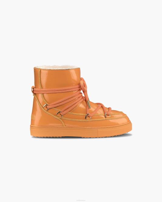 INUIKII Women Orange Full Leather Naplack Footwear B8TL190