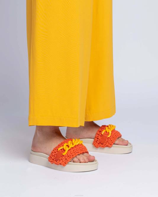 INUIKII Women Red Woven Chain Footwear B8TL22