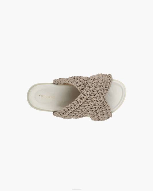 INUIKII Women Taupe Woven Footwear B8TL8