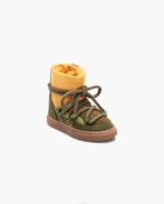 INUIKII Kids Green Patchwork Footwear B8TL404 - Image 2