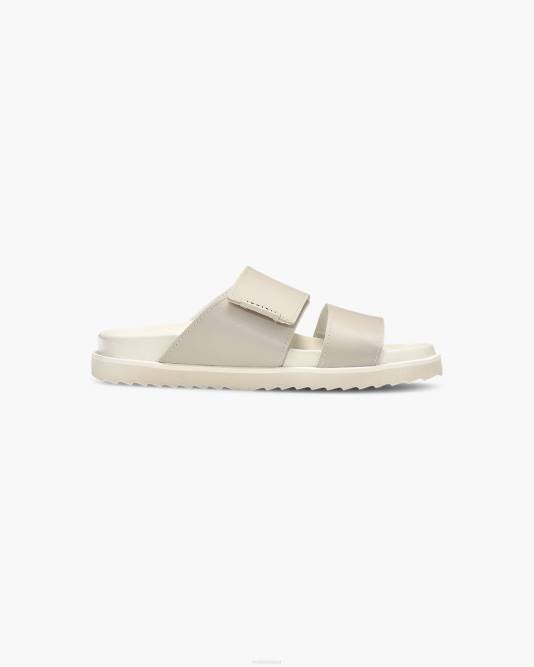 inuikii_men_beige_double_band_leather_footwear_b8tl352.jpg INUIKII Men Beige Double Band Leather Footwear B8TL352 - Image 1