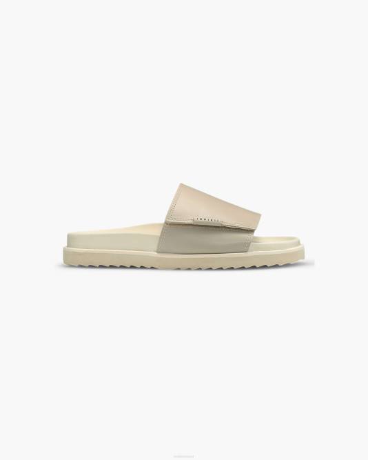 inuikii_men_beige_velcro_leather_footwear_b8tl360.jpg INUIKII Men Beige Velcro Leather Footwear B8TL360 - Image 1