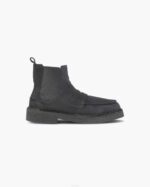 INUIKII Men Black Chelsea Velour Footwear B8TL362