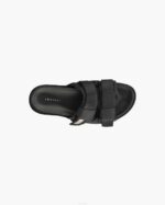 INUIKII Men Black Puffer Double Band Footwear B8TL355 - Image 2