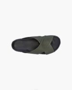 INUIKII Men Green Crossed Footwear B8TL348 - Image 2
