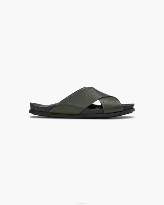 inuikii_men_green_crossed_footwear_b8tl348.jpg INUIKII Men Green Crossed Footwear B8TL348 - Image 1
