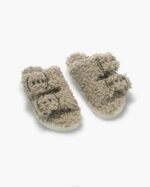 INUIKII Women Beige Buckle Vegan Footwear B8TL97 - Image 2