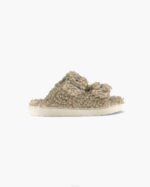 INUIKII Women Beige Buckle Vegan Footwear B8TL97