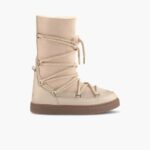 INUIKII Women Beige Classic High Laced Footwear B8TL129