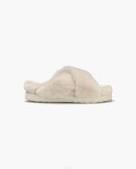 INUIKII Women Beige Classic Shearling Slipper Footwear B8TL103
