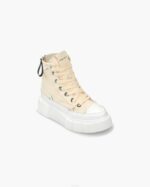 INUIKII Women Beige Matilda Canvas High 23 Footwear B8TL34 - Image 2