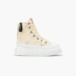 INUIKII Women Beige Matilda Canvas High 23 Footwear B8TL34