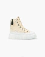 INUIKII Women Beige Matilda Canvas High 23 Footwear B8TL34