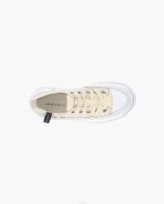 INUIKII Women Beige Matilda Canvas Low 23 Footwear B8TL45 - Image 3