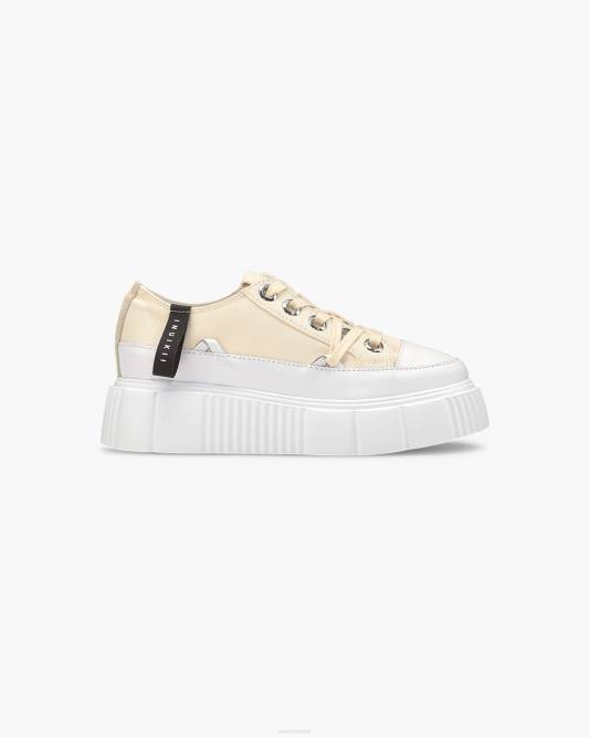 inuikii_women_beige_matilda_canvas_low_23_footwear_b8tl45.jpg INUIKII Women Beige Matilda Canvas Low 23 Footwear B8TL45 - Image 1