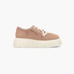 INUIKII Women Beige Matilda Suede Low Footwear B8TL53