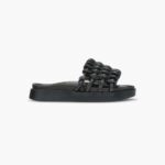 INUIKII Women Black Braided Tube Footwear B8TL92