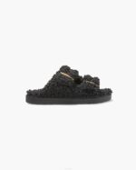 INUIKII Women Black Buckle Vegan Footwear B8TL99
