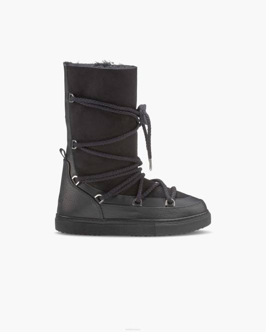 inuikii_women_black_classic_high_laced_footwear_b8tl127.jpg INUIKII Women Black Classic High Laced Footwear B8TL127 - Image 1