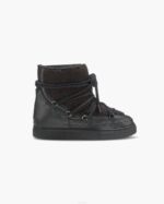 INUIKII Women Black Curly Rock Wedge Footwear B8TL175