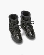 INUIKII Women Black Full Leather Naplack Wedge Footwear B8TL197 - Image 2