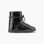INUIKII Women Black Full Leather Naplack Wedge Footwear B8TL197