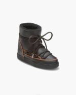 INUIKII Women Black Full Leather Pastelle Wedge Footwear B8TL202 - Image 2