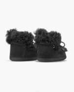 INUIKII Women Black Long Curly Boot Footwear B8TL218 - Image 3