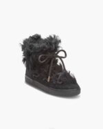 INUIKII Women Black Long Curly Footwear B8TL216 - Image 2