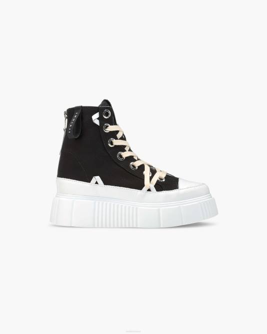 inuikii_women_black_matilda_canvas_high_23_footwear_b8tl38.jpg INUIKII Women Black Matilda Canvas High 23 Footwear B8TL38 - Image 1