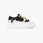INUIKII Women Black Matilda Canvas Low 23 Footwear B8TL43