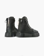 INUIKII Women Black Matilda Leather High Footwear B8TL47 - Image 3