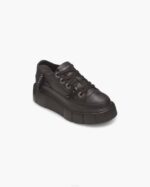 INUIKII Women Black Matilda Leather Low Footwear B8TL51 - Image 2